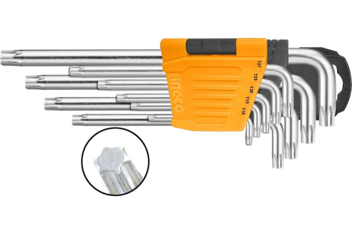 Набор шестигранников INGCO TORX  Т10-Т50мм Long INDUSTRIAL HHK13091
