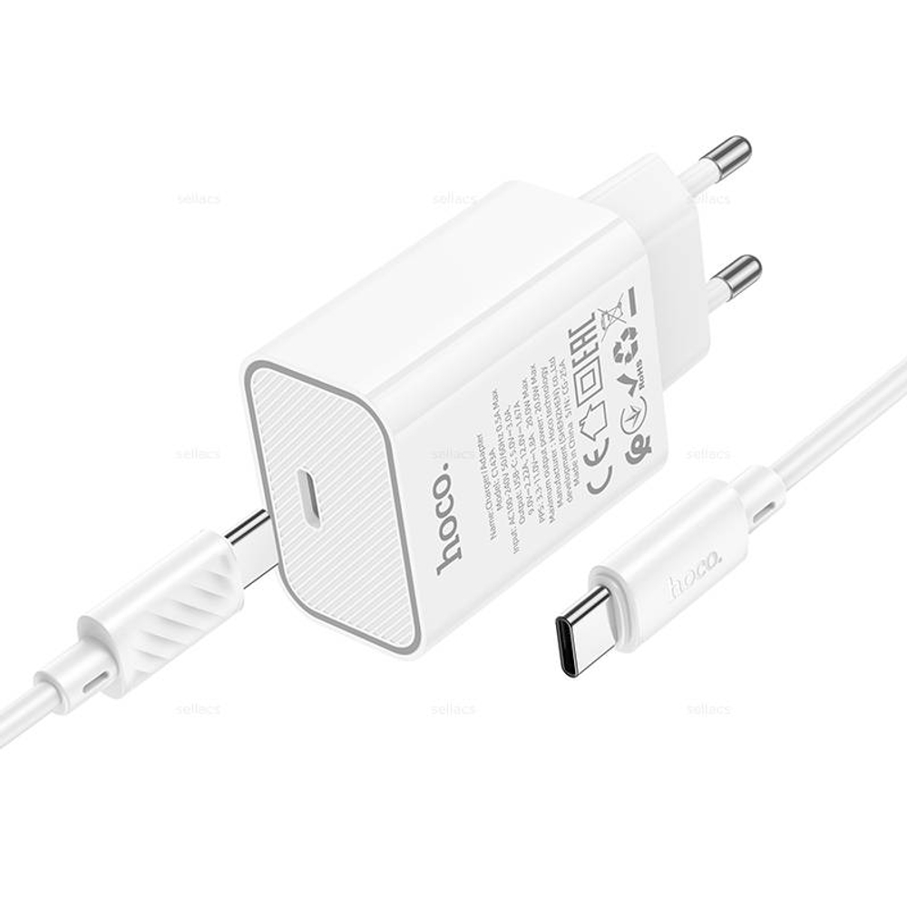 Зарядное устройство для Type-C Hoco C143A PD20W (white)
