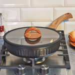 Сковорода 22см Ristretto Stella, а/пр литая со стеклянной крышкой