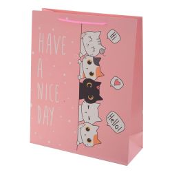 GAEM Пакет подарочный (бумага 210г/м2, блок микс 12шт), L18 W8,5 H24 см, 4в.