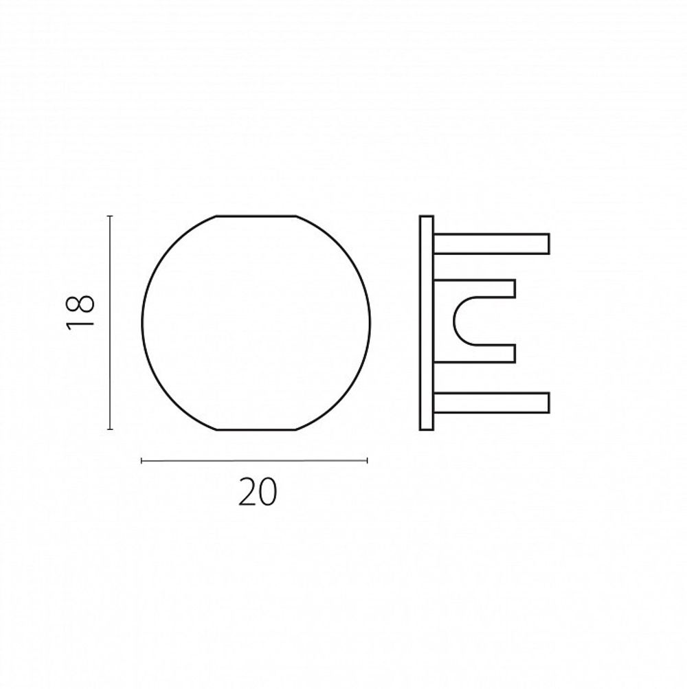 Заглушка для трека Lightstar Linea 506467