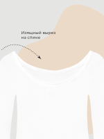 Лонгслив для девочек Mjölk White