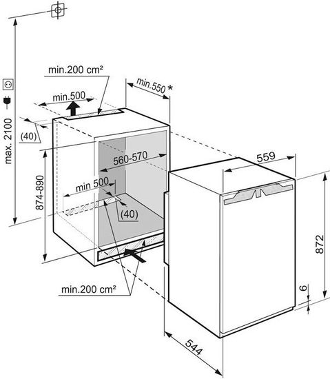Встраиваемый холодильник Liebherr IK 1660