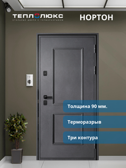 Входная дверь Нортон Белый матовый