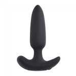 Анальная вибропробка с пультом ДУ Black Beauty/ Без коробки / (Цвет: черный)
