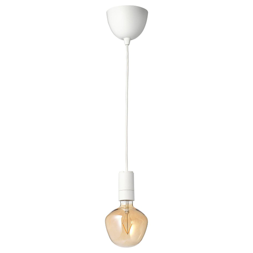 Подвесной светильник IKEA SUNNEBY / MOLNART (САННЕБЮ / МОЛЬНАРТ), Белый, 21 см