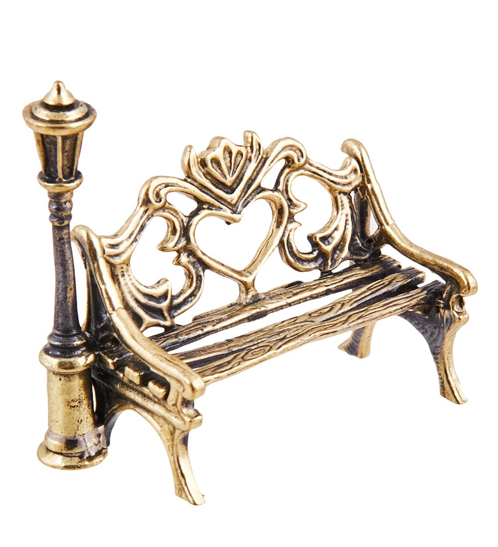 AM-3679 Фигурка «Лавка с фонарём» (латунь)