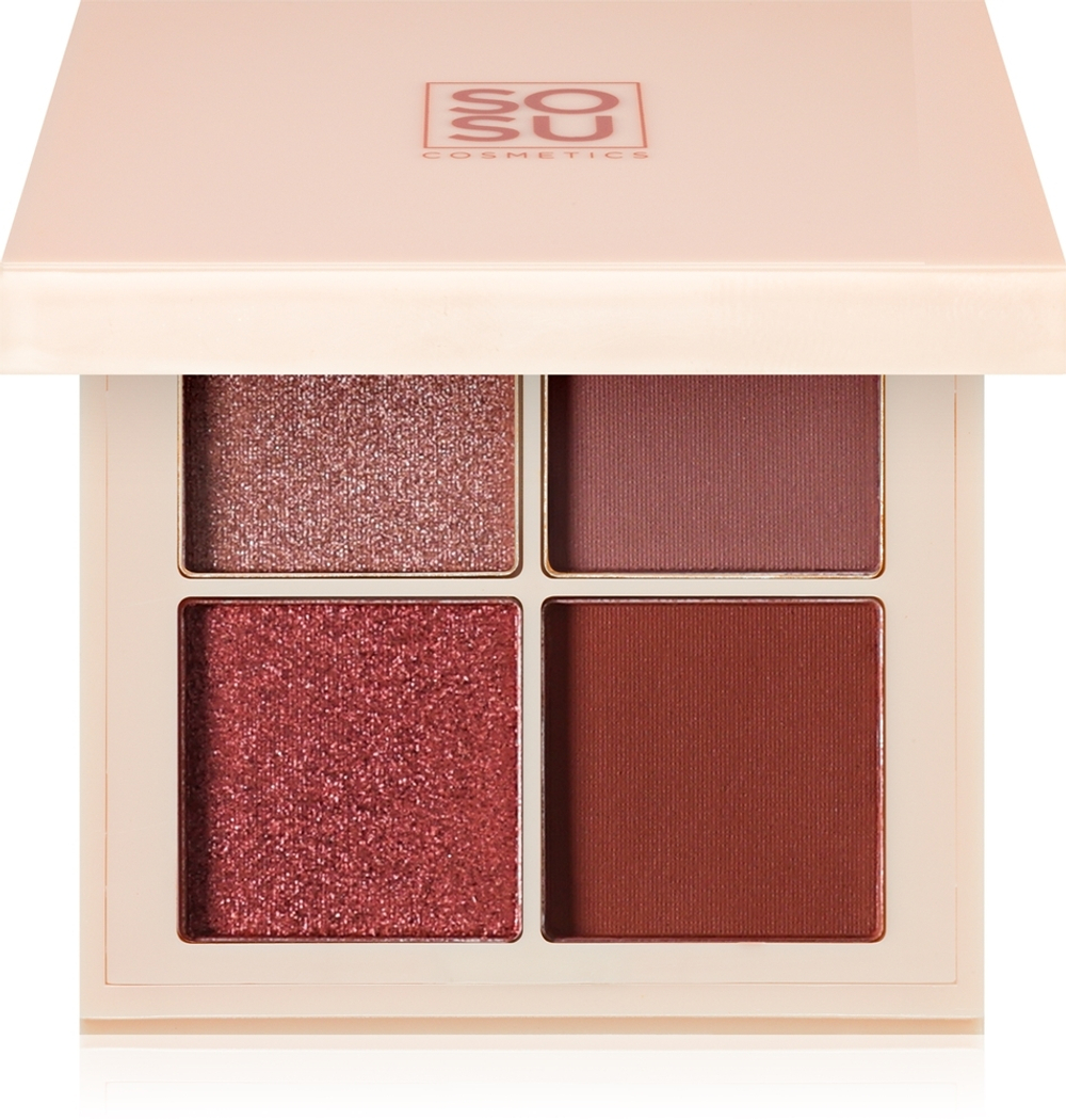 SOSU Cosmetics Eyeshadow Quad - палитра теней для век, 4,8 g