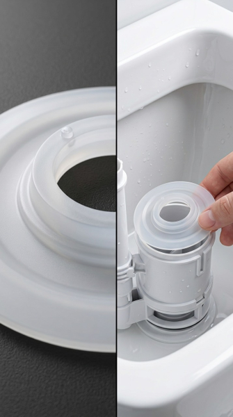 Прокладка-мембрана для арматуры унитаза 61×21 мм силикон — подбор, замена | ГК ЮДИС