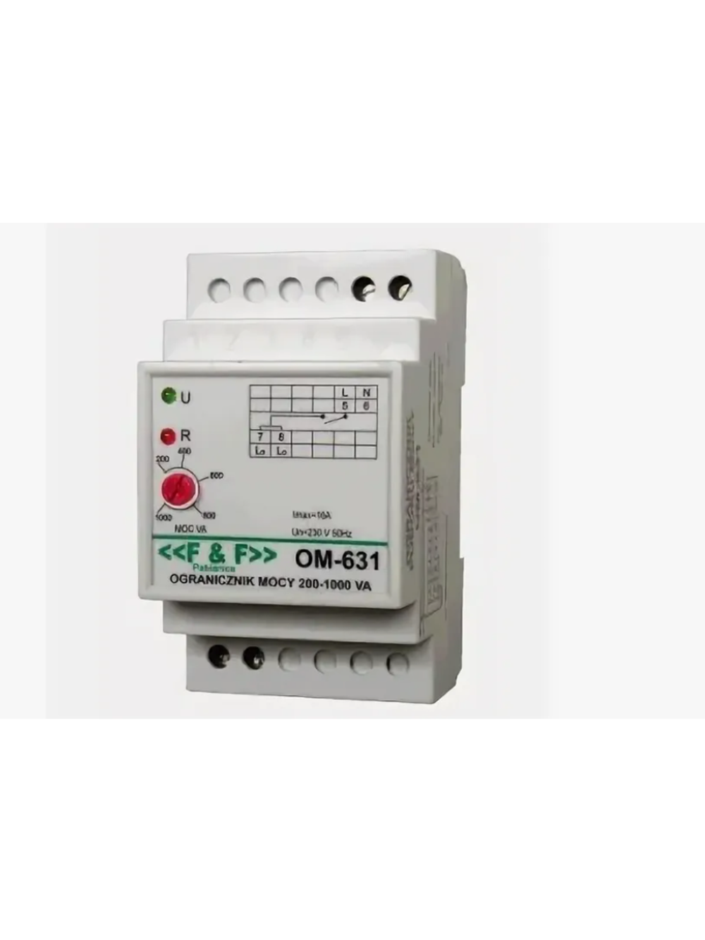 OM-631, Модуль: ограничитель мощности; 230ВAC; 1,5 2с; IP20; 35x65x90мм, F&F