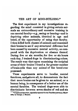 The relations and development of the mind and brain | Elmer Gates
