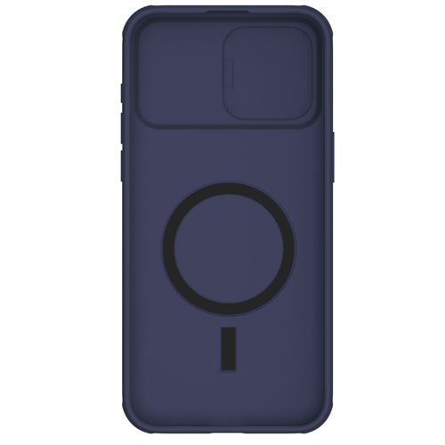 Чехол темно-фиолетового цвета (Deep Purple) от Nillkin c поддержкой магнитной зарядки MagSafe для iPhone 15 Pro, серия CamShield Pro Magnetic