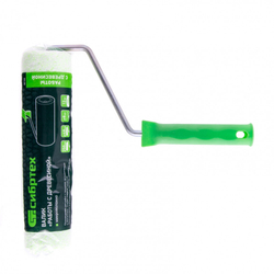 Валик "Работы с древесиной", 250 мм, ворс 12 мм, D 48 мм, D ручки 8 мм, микроволокно Сибртех