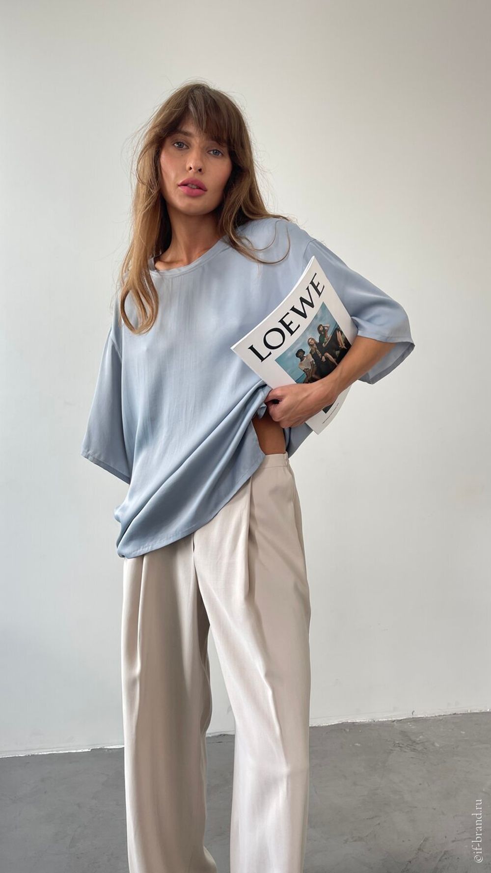 футболка AMI silk