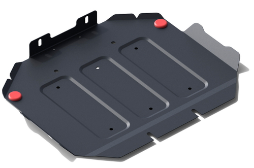 Защита картера АвтоБроня для SsangYong Actyon I (V - 2.0D; 2.3) 2005-2010/SsangYong Actyon Sports II (V - 2.0D) 2012-2016/SsangYong Nomad (V - 2.3) 2013-н.в. (устанавл-ся совместно с 1.05306.1), штампованная, сталь 1.8 мм, с крепежом, 111.05301.2