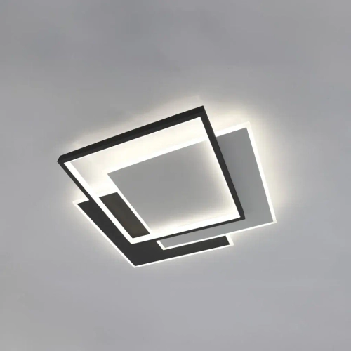 Управляемая LED люстра VG-LM 80W 3S-ON/OFF- 470x470x62-BLACK/WHITE/WHITE-220-IP20