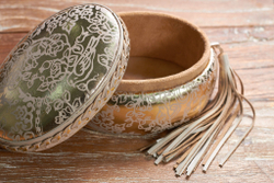 Шкатулка «Белый лебедь». Цвет белый