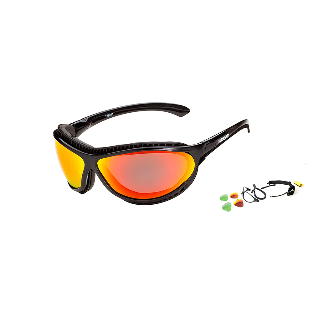 Спортивные очки OCEAN Tierra de fuego Black / Revo Orange Polarized lenses
