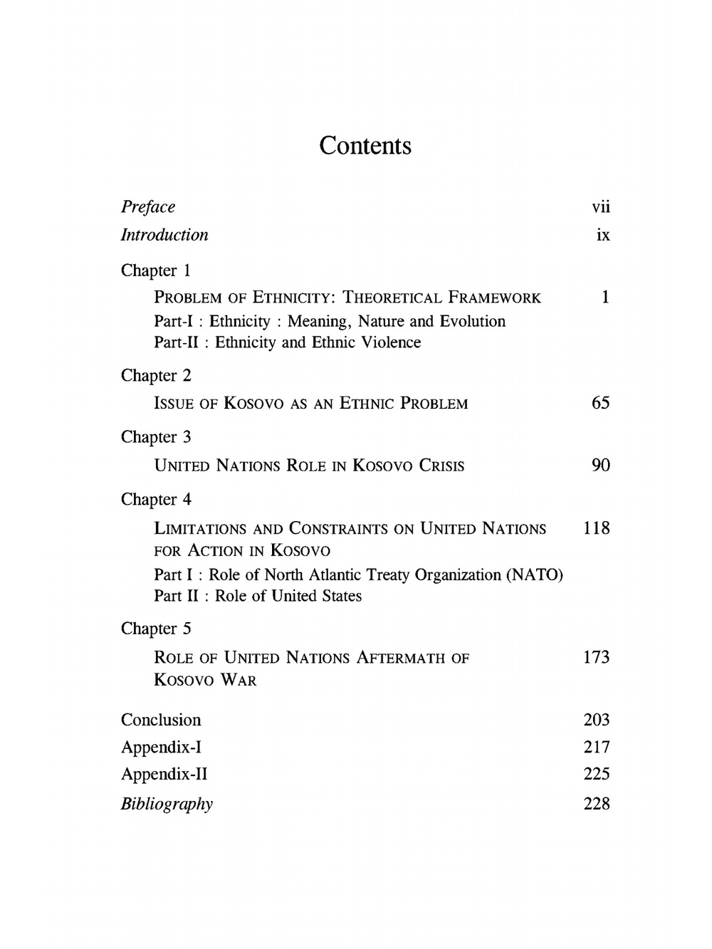 Problem of Ethnicity - The United Nations and Kosovo Crisis | Jasvir Singh