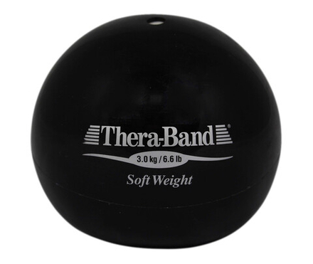 Медицинский мяч «Мягкий вес», черный, 3,0 кг Кистевой