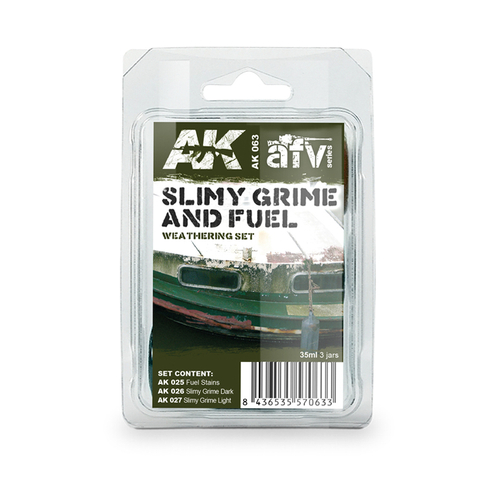 Набор красок AK Interactive Slimy and Fuel Effects Set