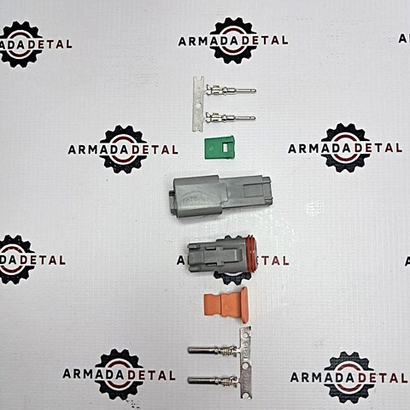 Разъем межжгутовой серии DEUTSCH DT 2-х контактный | DT06-2S+DT04-2P | Аналог