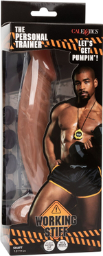 Коричневый фалоимитатор The Personal Trainer - 24,2 см.