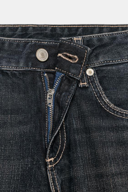 ZARA ДЖИНСЫ TRF WIDE-LEG С НИЗКОЙ ПОСАДКОЙ, ЦВЕТ НОЧНОГО НЕБА