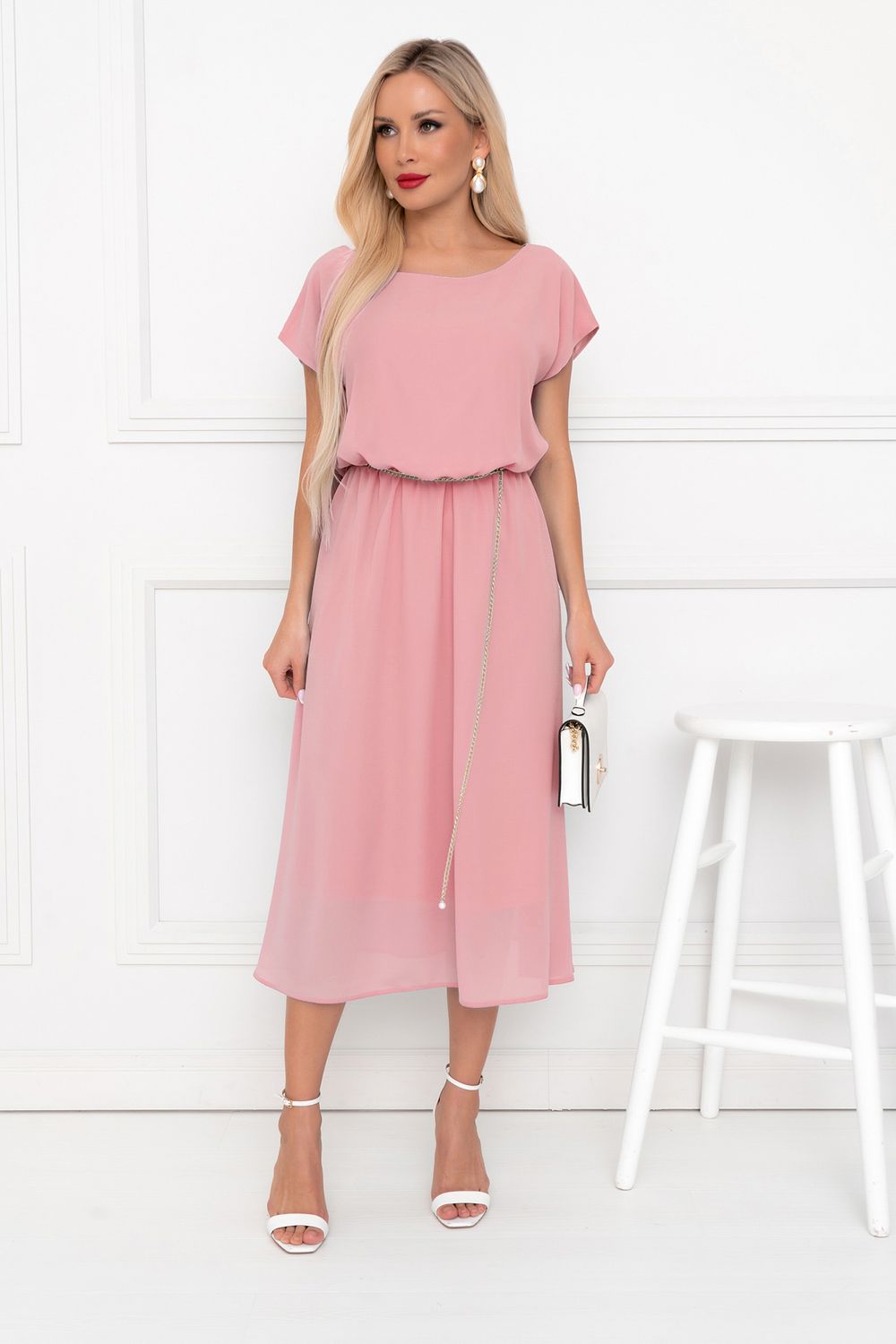 Платье Стелла (пудровый) Р11-1169/5 Nikol