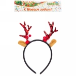 Ободок карнавальный CANDY «Мерцающий оленёнок» 21*15 см, микс