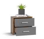 Тумба Люкс  крафт табачный, серый графит (последний экземпляр)