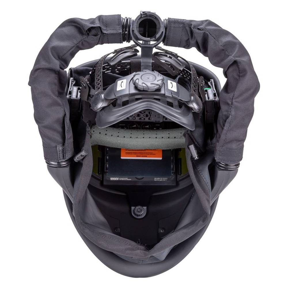 Маска сварщика Guardian черная (ф-р 9990V, внутр. рег.) с турбоблоком Guardian Air 8877