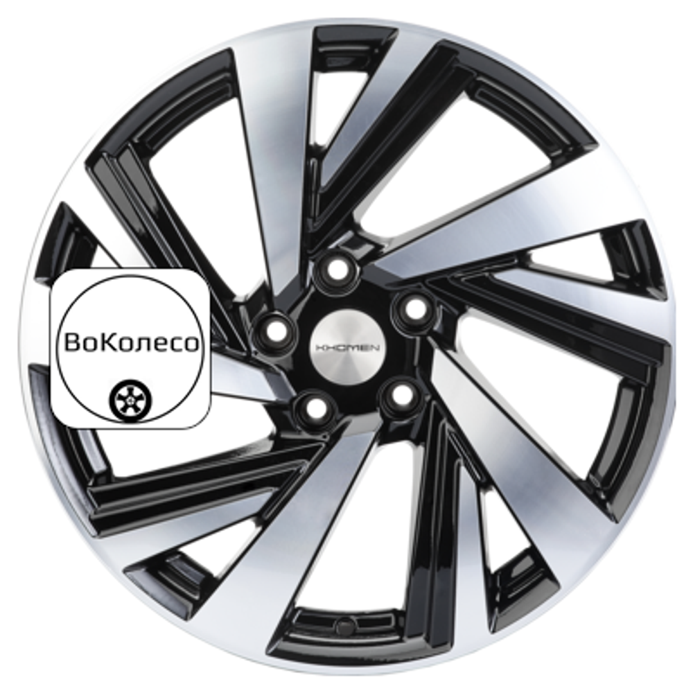 7,5x18/5x114,3 ET38 D67,1 KHW1801 (Outlander) Black-FP Khomen Wheels