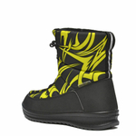 Ботинки женские демисезонные на шнуровке Nordman Click Abstraction black and yellow