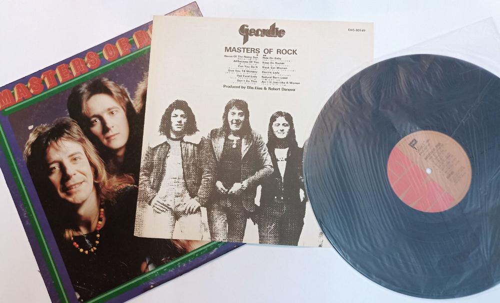 Винтажная виниловая пластинка LP Geordie Masters Of Rock (Japan 1975)