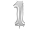 Шар фольга 26" "Цифры" 0 - 9 (66 см) серебро