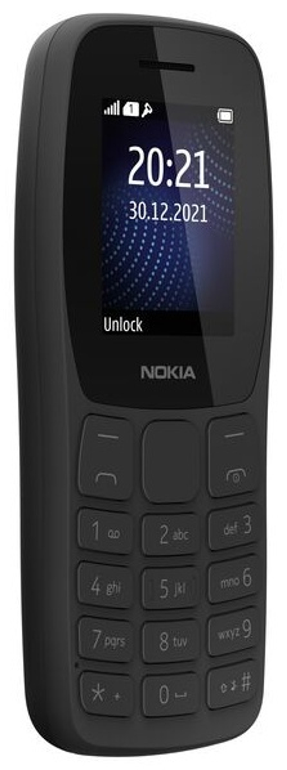 МОБИЛЬНЫЙ ТЕЛЕФОН NOKIA 105 TA-1423 SS EAC2+ CHARCOAL WITH CHARGER SP01Z07Z1948Y
