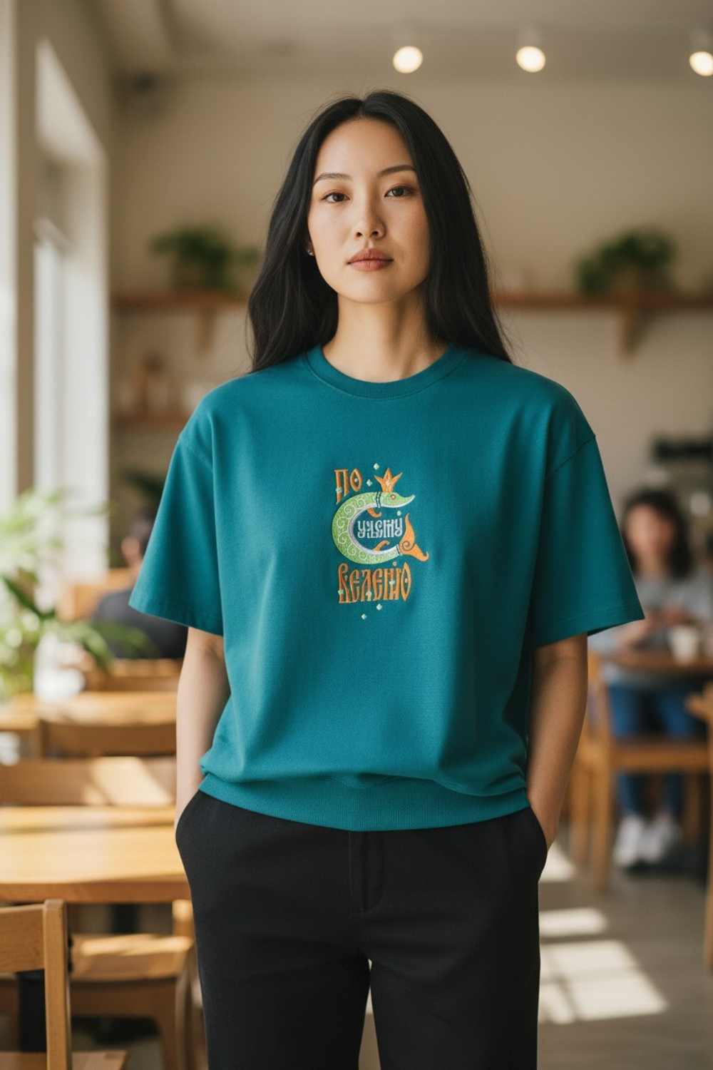 Футболка с надписью "По щучьему велению"