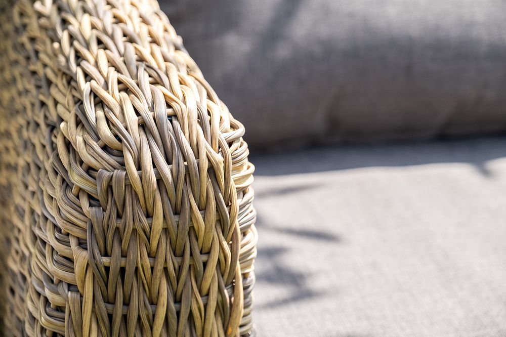 "Кальяри" диван трехместный плетеный из искусственного ротанга (гиацинт), цвет соломенный