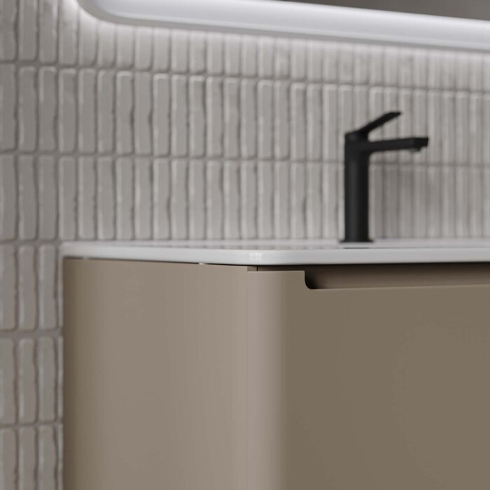 Тумба с умывальником IDDIS Edifice, подвесная, 80 см, капучино, EDI80C0i95K