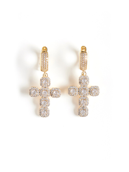 Серьги White Cross Dimonds Gold