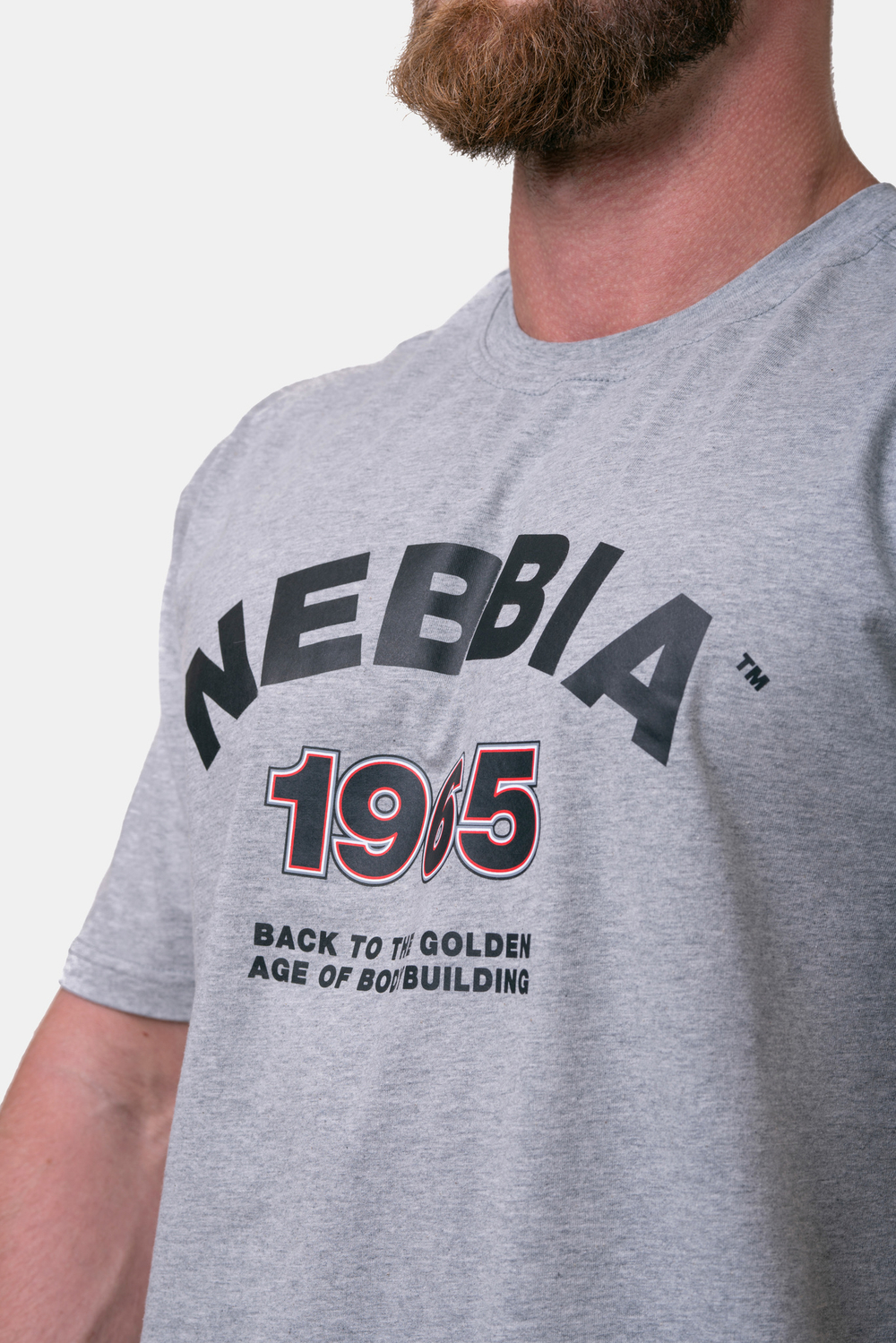 Мужская футболка Nebbia Golden Era T-shirt 192 Light grey