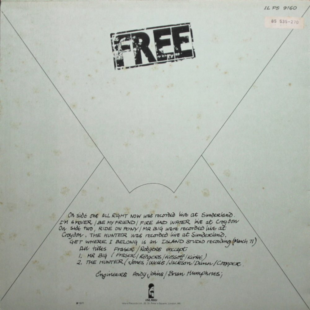 Free / Free Live! (LP)