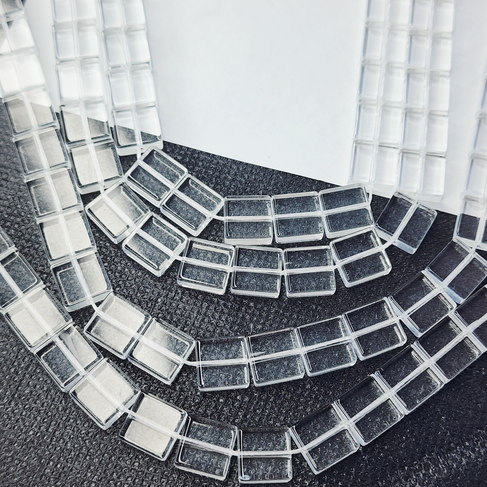 Бусины стекло, хрустальные квадраты 10мм, штучно