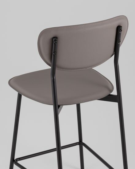 Стул полубарный Minnie серый