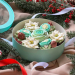 Букет из 7 капкейков “Изумрудная зима”