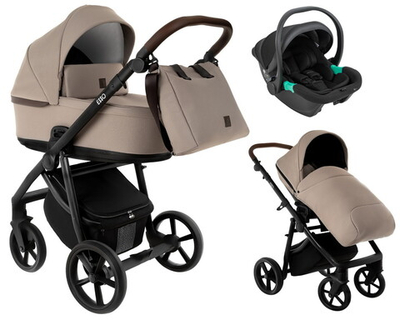 Детская коляска Roan Esso 3 в 1 с автокреслом Pituso Santiso Pro Black ESS110/1 Hazel/Black