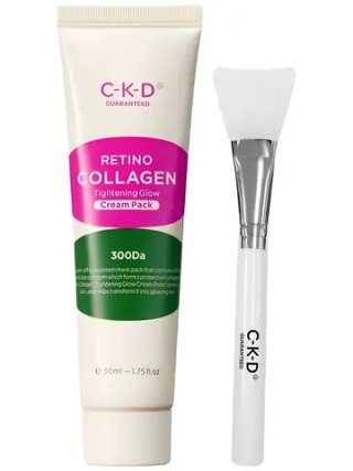 Маска-пленка коллагеновая для подтяжки лица CKD Retino Collagen Small Molecule 300 + Brush 80 мл