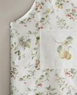 ZARA HOME ФАРТУК ИЗ ХЛОПКА С ЦВЕТОЧНЫМ УЗОРОМ, ЗЕЛЕНЫЙ
