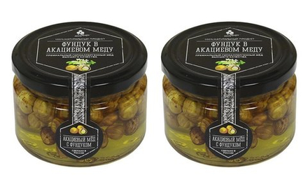 Набор (2 шт.) фундука в акациевом меду, 500 г